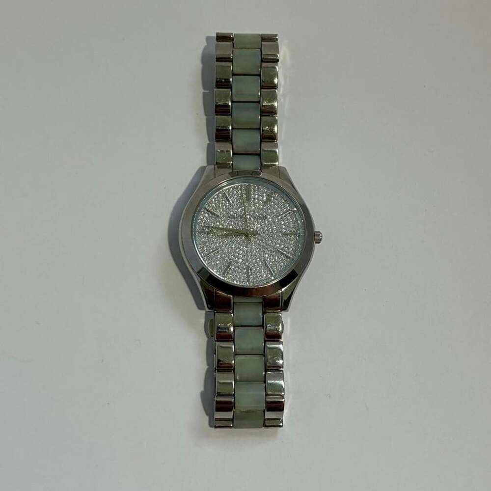 Michael Kors Slim Runway Watch MK4297 Crystal Pavé Acetate